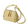 JYG Woven Crossbody Bags for Women PU Leather Handwoven Shoulder Bag Mini Satchel Purses with Adjustable Strap 2026 - color: Yellow