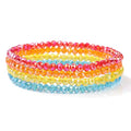 xuzhiyuan Women's Multilayer Crystal Beaded Bracelet Set - Boho Stackable Stretch Handmade Jewelry for Daily Wear & Gifting - color: Colors