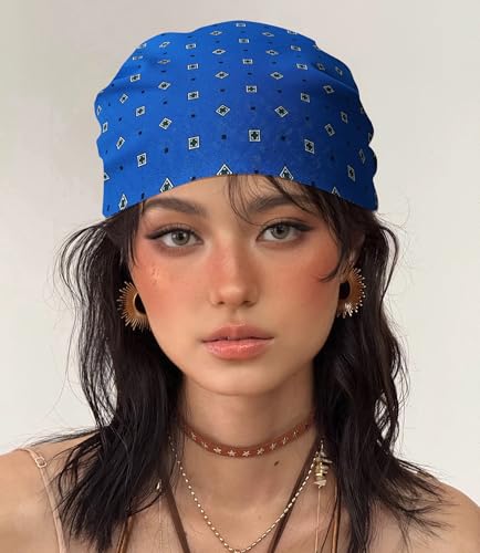 21"x21" Soft Cotton Bandana for Men and Women Unisex Head Wrap Scarf Headband Face Mask for Outdoor - color: Qm2-trisyn