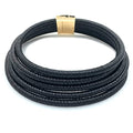 COLORFUL BLING Handwoven African Tribal Multilayer Chunky Statement Necklace Egypt Bib Collar Choker Costume Party Jewelry Accessories for Women-black