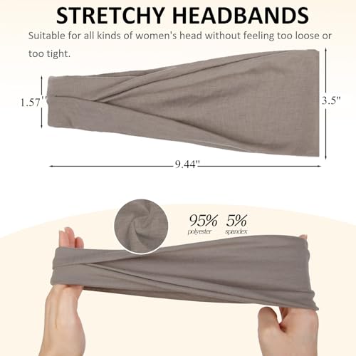 AKTVSHOW Headbands for Women Non-Slip Head Band for Women’s Hair Wide Thick Sweat Hair Bands, Trendy Hair Accessories for Women's Yoga, Workout, and Fashion - color: Pink