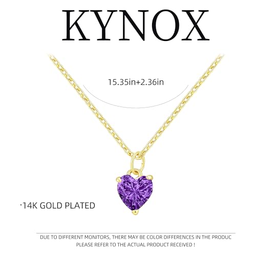 14K Gold Plated Necklace Gold Necklaces for Women Diamond Pendant Dainty Choker Layered Necklaces for Women Jewelry Set Gifts for Women Trendy Sister Mom Wife Womens Her Friend Party - style: 1001-Purple