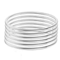 Sterling Silver Bangle Bracelets for Women,Fashion Jewelry Simple Adjustable 925 Silver Cuff Bangles for Women Mom Wife Valentine Mothers Day Gift - color: Silver-A2