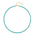 CANEVINKA Bohemian Beaded Choker Necklace 18K Gold Plated Bead Pendant Necklace Vintage Handmade Jewelry for Women - style: gold bead
