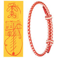 MOCLIF Bracelet for Men and Women, Adjustable Kabbalah Braided Bracelet，Good Lucky Lucky Fashion Red/Blue Handmade Wrist rope - color: Red