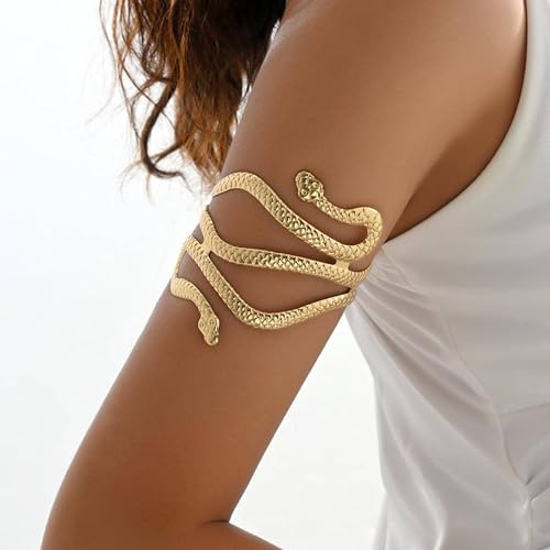 Gold Arm Cuff Bracelets for Women Upper Arm Cuff Jewelry Greek Goddess Accessories