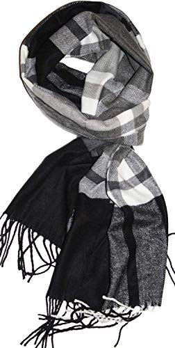 VERONZ Super Soft Classic Cashmere Feel Winter Scarf - color: Big Plaid 2