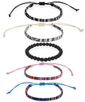 Beach Bracelet Set for Men and Women, Surfer Men Bracelet, Braided Boho Summer Bracelets Adjustable Men's Bracelet Handmade Women Bracelet String Rope Ankle Bracelets Birthday Gift - style: 5pcs boho bracelet