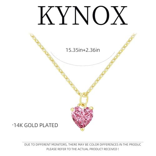 14K Gold Plated Necklace Gold Necklaces for Women Diamond Pendant Dainty Choker Layered Necklaces for Women Jewelry Set Gifts for Women Trendy Sister Mom Wife Womens Her Friend Party - style: 1001-Pink