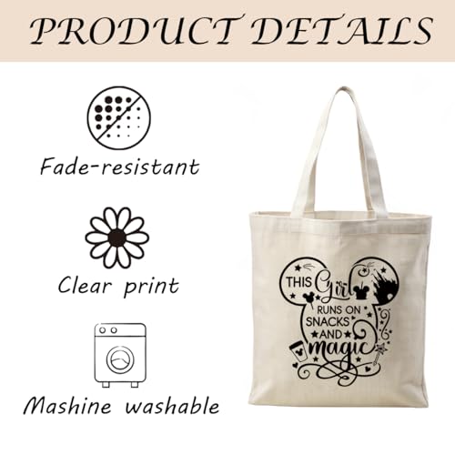 Canvas Tote Bag Aesthetic for Women,Reusable Canvas Cute Shoulder Bag for Grocery, Shopping, Beach & Daily Use - color: Cute Mouse