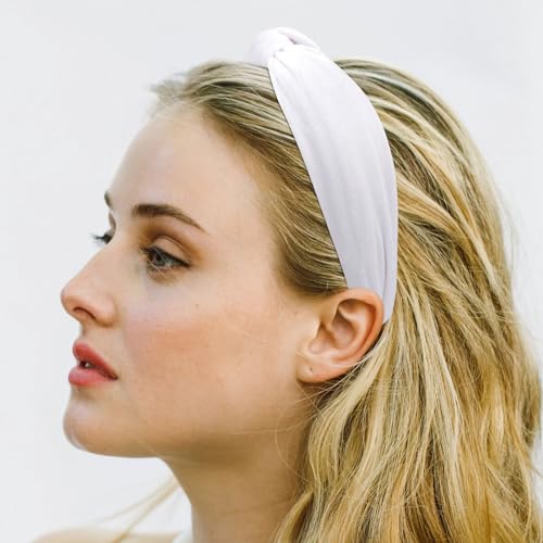 VELSCRUN White Pink Red Brown Headband Knotted Headbands for Women Headband Non Slip Wide Top Knot Head Bands Velvet Hair Bands for Womens Hair Accessories for Women Girls Gifts - color: Headband 37