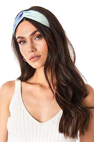 Huachi Boho Headbands for Women - Tie Dye Soft Elastic Turban Hair Wraps, Summer Hair Accessories for Girls - color: Tie Dye Plus Solid Colors