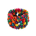 Bohemian Wooden Bead Bracelets Boho Colorful Handmade Elastic Stretch Bracelets Design for Women Summer Beach Festival Jewelry - color: Colors