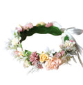 Vivivalue Fairy Flower Crown Woodland Headband Elf Floral Headpiece for Women Forest Even Circlet Halloween Renaissance Wedding Bridal Cosplay Prom Photo Props Beige - color: 7