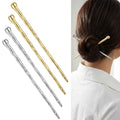 4 Pcs Metal Hair Sticks For Women Buns And Updos - Metal Hair Pins Hold For Fine & Thick Hairs - Hairschopsticks French Pins