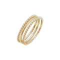 Amazon Essentials 14K Gold or Rhodium Plated Sterling Silver Stacking Ring Set of 3 - color: Yellow Gold, size: 6