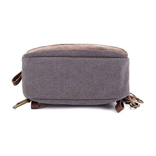 Glacier Canvas Concealed Carry Sling Bag Crossbody Backpack Purse for Men Women | Concealed Carry - color: Grey
