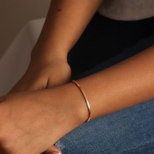 LeCalla 925 Sterling Silver Bracelet Jewelry Gift | Lightweight Italian Design Adjustable Love Bracelet | Link Chain with Lobster Claw Clasp Bracelet for Women Daughter Friendship Bracelet - color: Square Snake