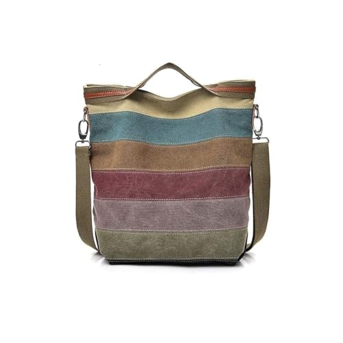 CVFAJI Women's Canvas Hobo Handbag, Multi-Color Tote Crossbody Bag | Shoulder Bag, Top Handle, Tote, Crossbody, Casual Messenger