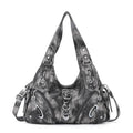 Angelkiss Hobo Purses and handbags for Women Satchel Handbag Women Purses Large Daily Shoulder Bags | Purses - color: Black/Grey-g