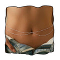 Rhinestone Waist Chains Crystal Waist Chain with Pendant Abdominal Chain Thin Minimalist Body Chain Jewelry for Women Beach Rave - style: B-Beads-Sliver