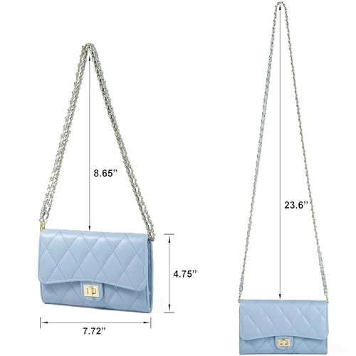 Small Cross Body Purses Sling Crossbody Bags for Women, Shoulder Bag Tote Purse Cross Body Bag Phone Bags - color: C Sky Blue