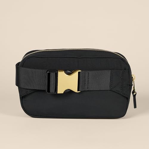 Amazon Essentials Women's Nylon Bum Bag Belt Bag - color: Black