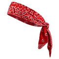 Headbands Tie on Headband for Women Men Running Athletic Hair Head Band Elastic Sports Sweat Basketball Sweatband Stetchy Yoga Workout Sweatbands Adjustable Non-Slip Moisture Wicking - color: Red Bandana