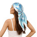 RIIQIICHY Women Head Hair Scarf Like Satin Silk Scarf Sleeping Hair Wrapping Night 27.5" - color: C005