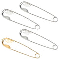 4 Pieces Metal Hair Safety Pins - Hair Accessories, French Style Hairpin for Buns and Hairstyles, Decorative Barrette for Women, Fashionable Gift for Her