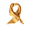 GERINLY Solid Color Long Neckerchief Pure Skinny Scarf Necktie for 50's Costume Party Wedding Cosplay Accessory Headband - color: Yellow