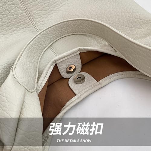 Straw Hobo Bag for Women 2026 Boho Woven Beach Purse Large Summer Straw Tote with Lining Black Raffia Shoulder Bag | straw material - color: Pu-white
