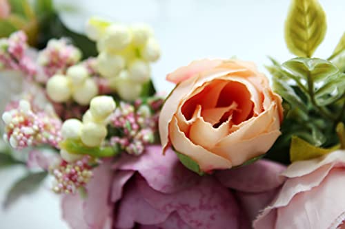 Vivivalue Women Floral Crown Boho Flower Headband Hair Wreath Floral Headpiece Halo with Ribbon Wedding Party Festival Photos - color: 51