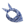 27.16'' Bandanas for Men, Cotton Mens Head Scarf with Flower Pattern Floral Hair Bandana Headband for Daily Casual - color: Blue