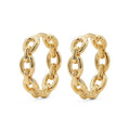 MYEARS Women Earrings Gold Huggie Hoop 14K Small Simple Hypoallergenic Everyday Jewelry - style: O Link