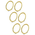 Ruifan 6-30PCS Non Pierced Stainless Steel Clip on Closure Round Ring Fake Nose Lip Helix Cartilage Tragus Ear Hoop Earrings Jewelry 20G - color: Gold-8mm