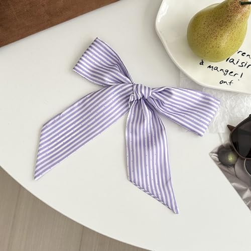 4 Pack Purse Scarf Handbags For Women,Boho Scarrves for Bag Hair Accessories Handle Fashion Lightweight - color: Purple