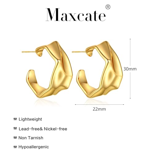 4 Pair Small Gold Hoop Earrings for Women Sensitive Ears - Hypoallergenic 14k Real Gold Plated Hoops Zirconia Cartilage Huggie Earrings Set Helix Piercing Earring Gold Jewelry for Women Gift - color: 1947 Hoop Gold