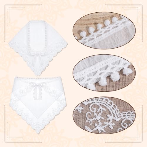 Hair Scarf Headband for Women Boho Triangle Bandana Turban Cute Stylish Lace Hair Bandana Non Slip Hairs Soft Head Coverings for Hairs Styling Summer Accessories