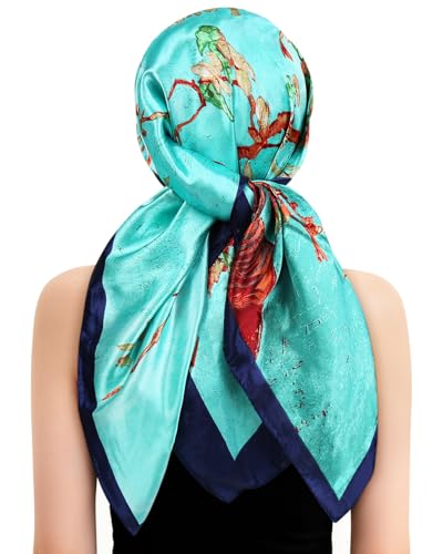 Wrap Cap Hair Net and Scarf for Silk Press Sleeping, Stretchy Knit Hair Net with Soft Edge No Red Marks, Breathable Hair Wrap Net for Women - color: Forest Nymph