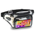 Clear Fanny Pack Belt Bag – Stadium Approved Waist Pack for Men & Women, Crossbody Bum Bag for Travel, Hiking, Running - color: Clear