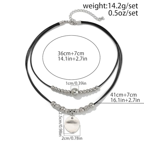 Sora Tuki Cowgirl Necklace Western Necklaces for Women Cowboy Necklace Country Necklace Cowgirl Jewelry for Women Western Choker Necklaces Boho Necklace for Women Turquoise Bead Leather Necklace - style: 1 - Coin