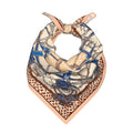 Head Scarf Hair Neck Scarves for Women Fashion Silk Satin Purse Bag Scarfs Handbags Bandana Neckerchief - color: Beige Cream Blue Chain