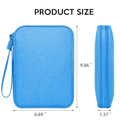 CILLA Electronics Organizer Travel, Travel Cord Organizer Case, Compact Electronics Accessories Bag for Cable, Cord, Charger, Phone - color: sky blue