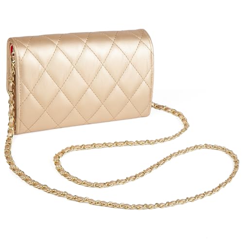 Small Cross Body Purses Sling Crossbody Bags for Women, Shoulder Bag Tote Purse Cross Body Bag Phone Bags - color: C Gold