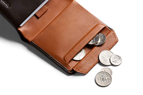 Bellroy Coin Wallet (Slim Coin Wallet, Bifold Leather Design, Holds 4-8 Cards, Magnetic Closure Coin Pouch) - color: Java - RFID, size: Taille Unique