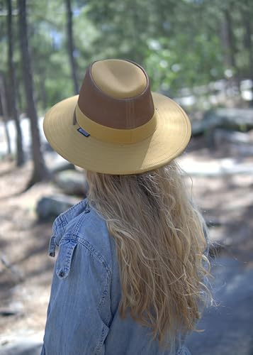 Bouie Safari Sun Hat - UPF 50+, Water-Repellent Wide Brim Bucket Hat for Hiking, Fishing - color: Mustard, size: Large