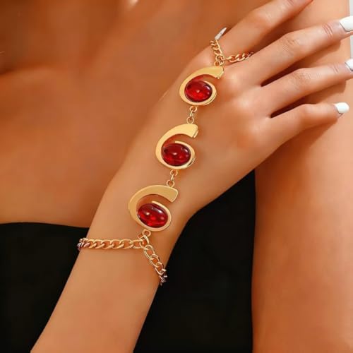 Boho Open Bracelet Ring Set for Women Black and Gold Jewelry Set Oval Cuff Bracelet Adjustable Ring Vintage Jewelry - style: U-Silver