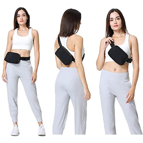VOROLO Fanny Pack For Women And Men Crossbody Bag Belt Bag with Adjustable Strap Graduation Gifts Black - color: Black, style: 1 Pack Fanny Pack