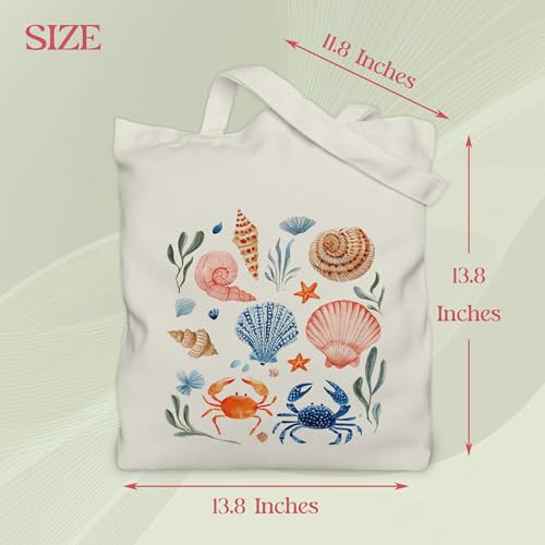 Aesthetic Tote Bag for Women | Medium Size with Inner Pocket | Stylish & Practical - color: Coral